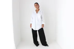 90s Pure Supima Cotton Crisp White Button Up