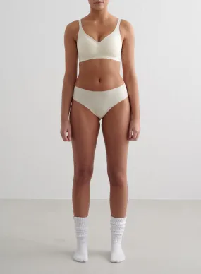 Almond White Soft Cheeky Hipster