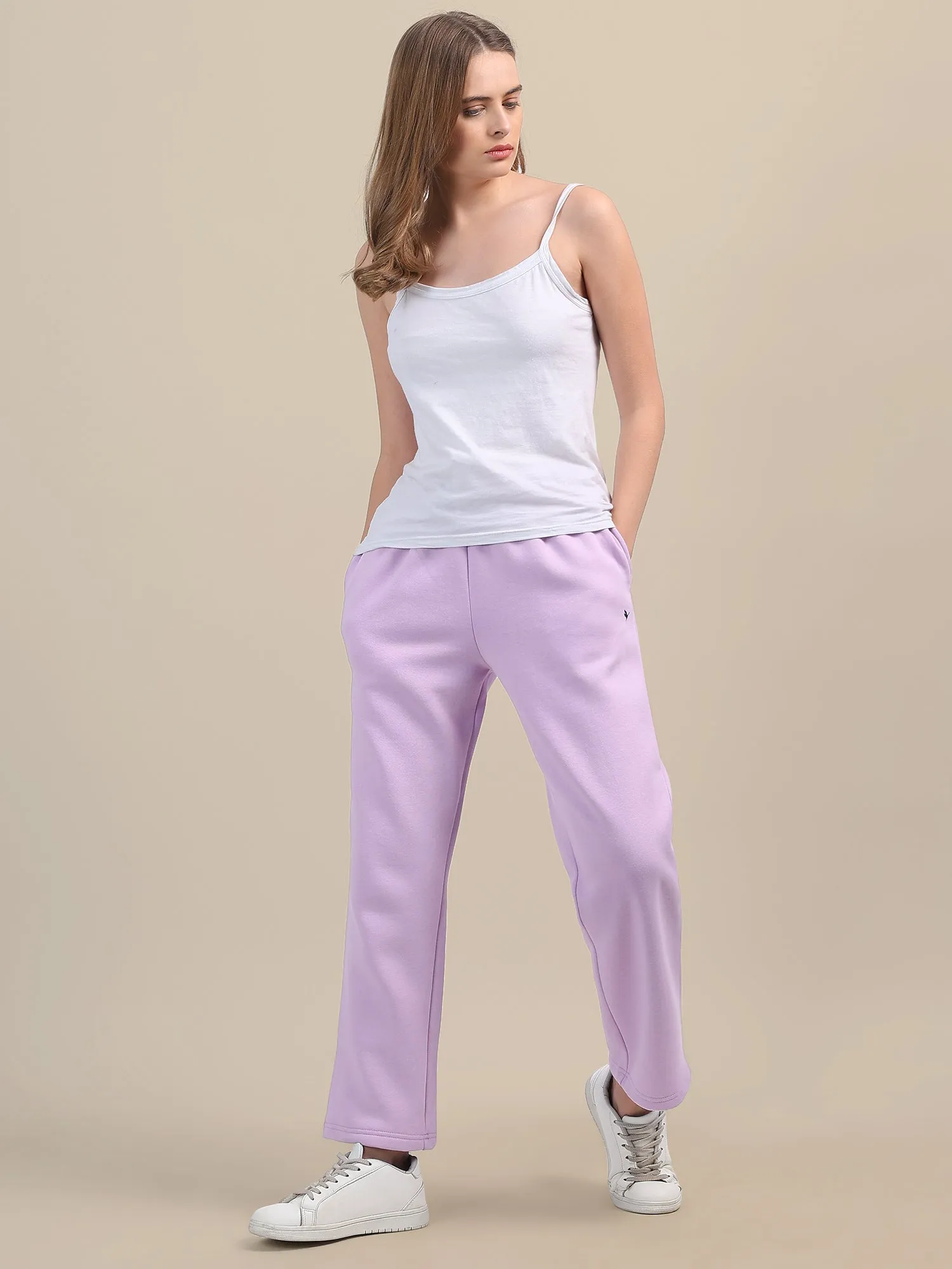Amswan Womens Premium Cotton Lilac Sweatpant
