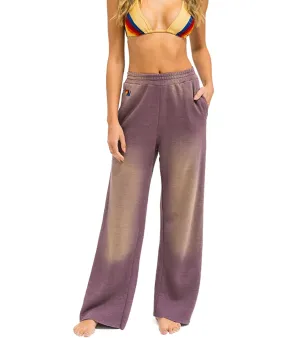 Aviator Nation Women Essential Wide Leg Pocket Sweatpants Faded Mocha