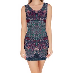 Bacanda Teal Bodycon Dress