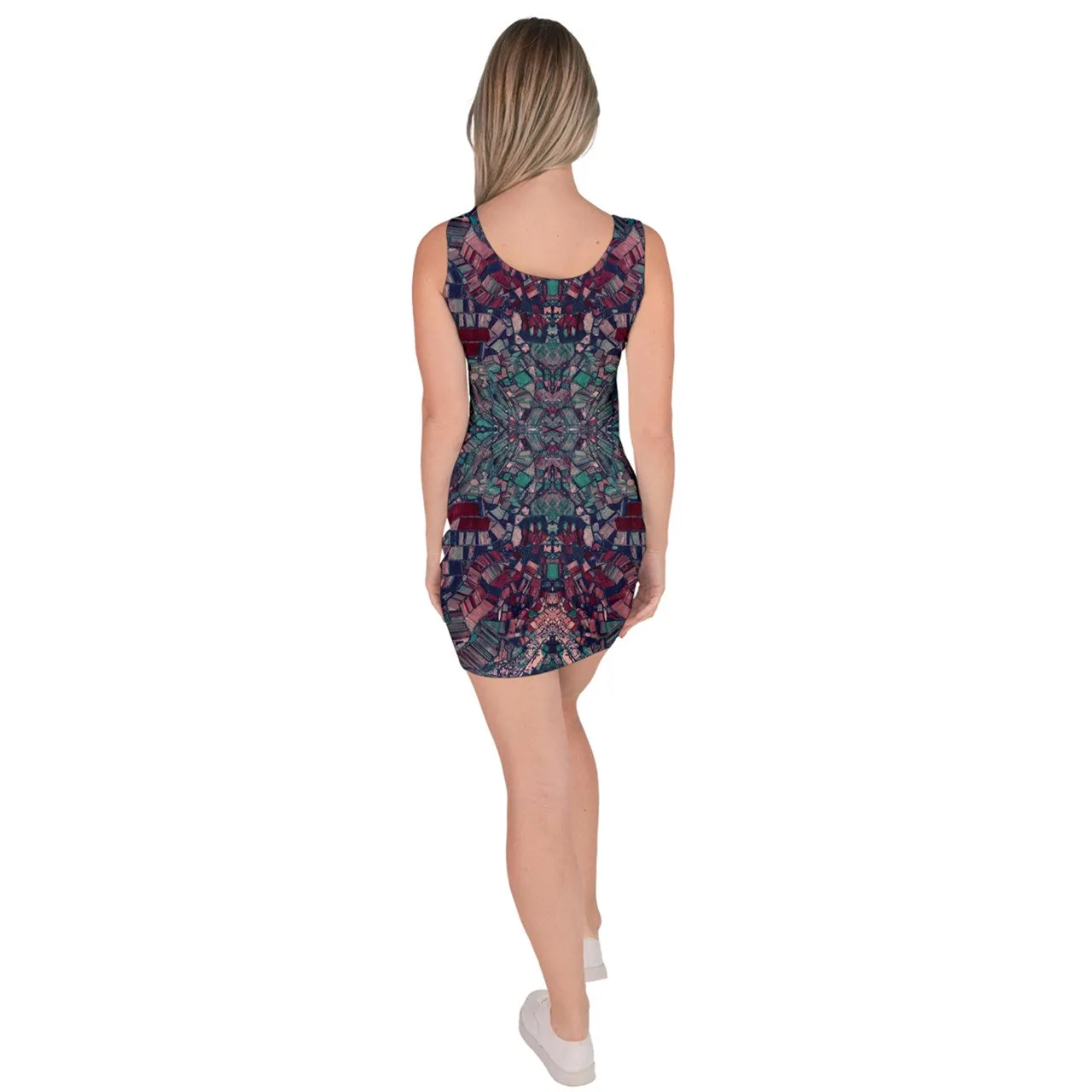 Bacanda Teal Bodycon Dress