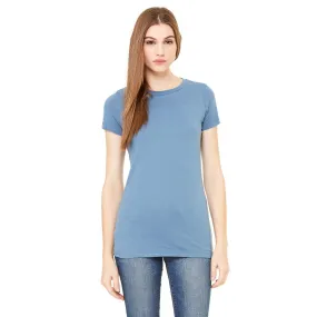 Bella   Canvas Women's Heather Blue Jersey Short-Sleeve T-Shirt