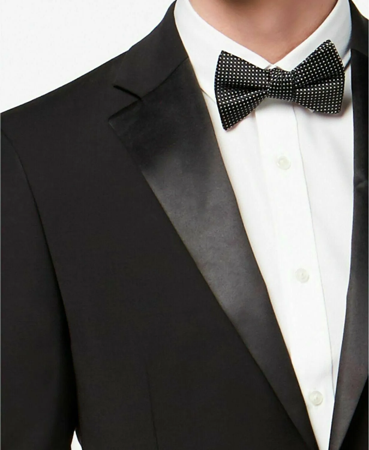 Calvin Klein Mens Slim fit Sport Coat Blazer 40 S Black Stretch