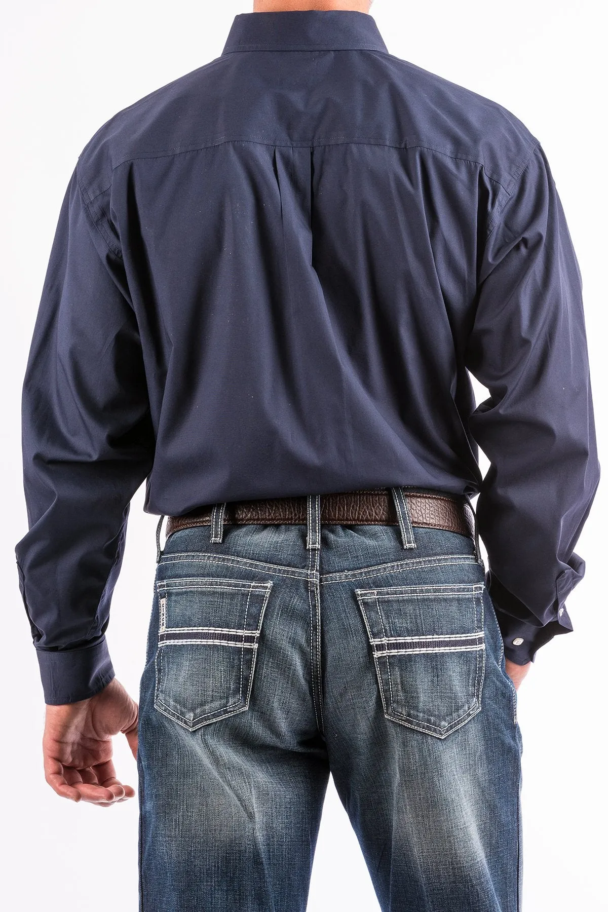 CINCH SOLID NAVY BUTTON SHIRT