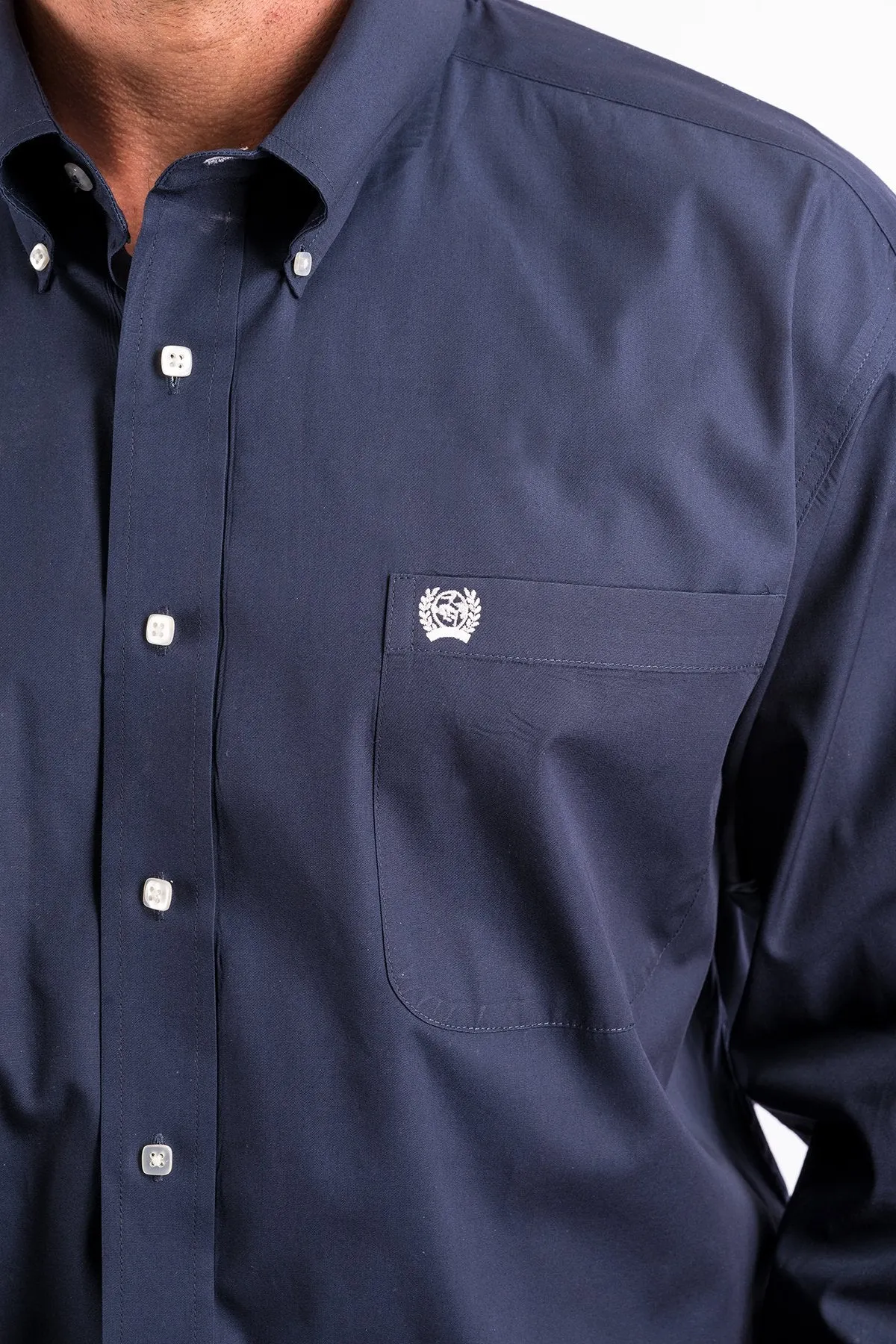 CINCH SOLID NAVY BUTTON SHIRT