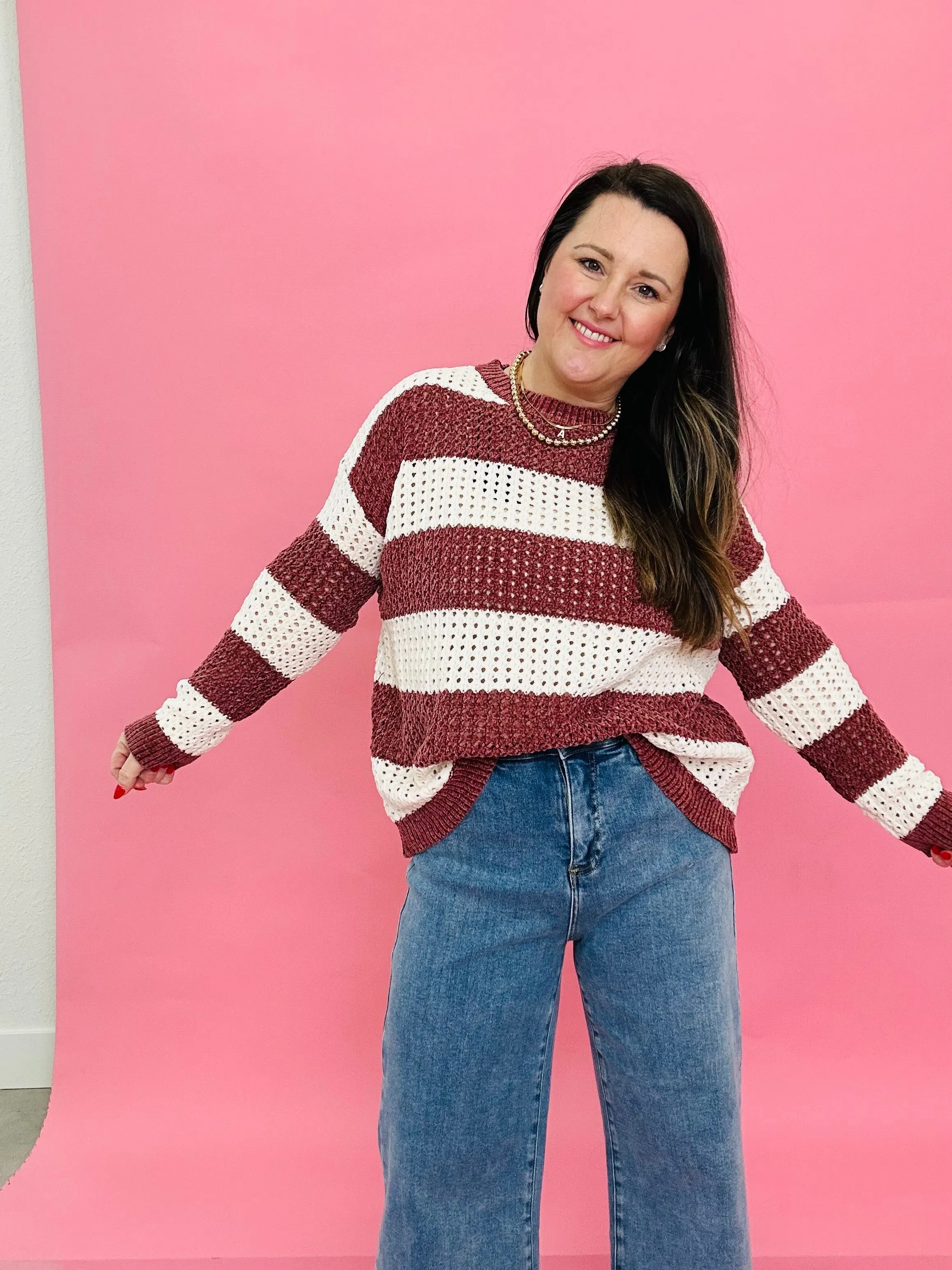 Color Block Spring Sweater