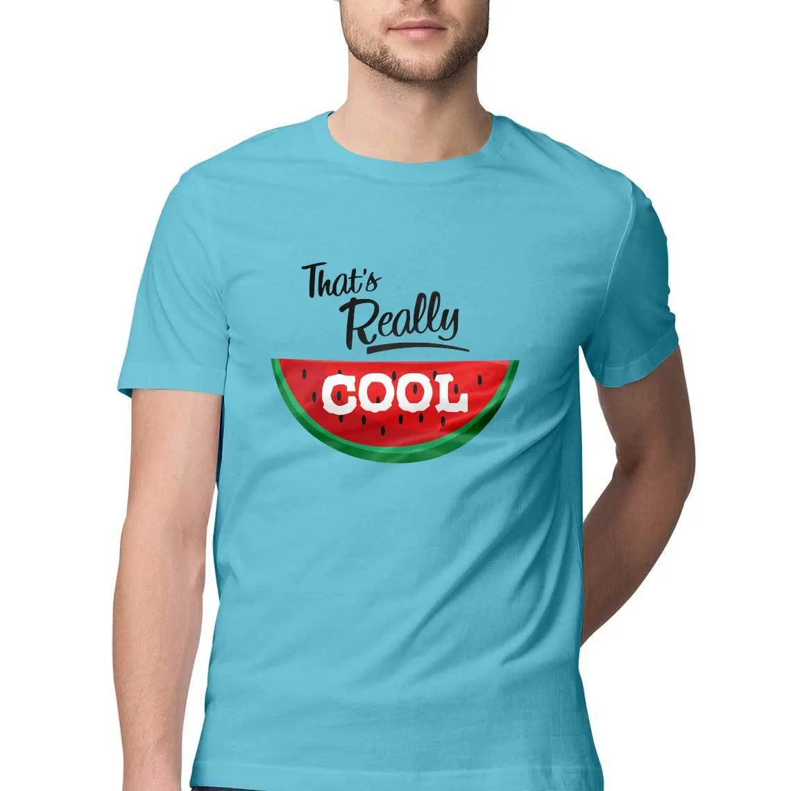 Cool Watermelon Round Neck T-Shirt