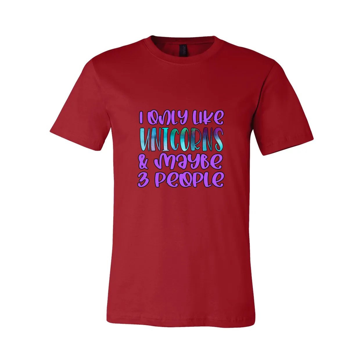 Cowgirl Roots™ I Only Like Unicorns and Maybe 3 People T Shirt