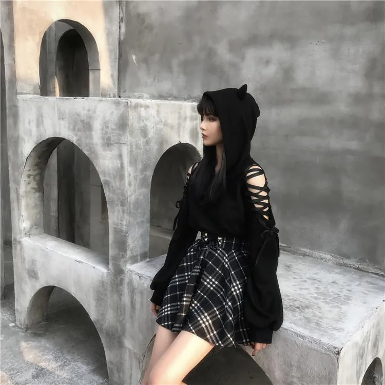 Dark Girl Ribbon Sweater SD01452
