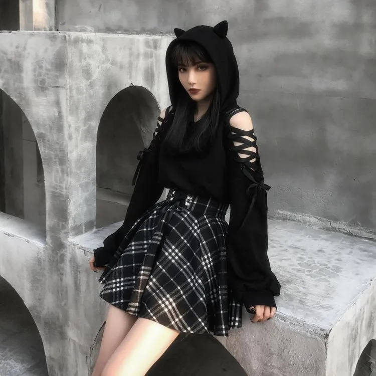 Dark Girl Ribbon Sweater SD01452