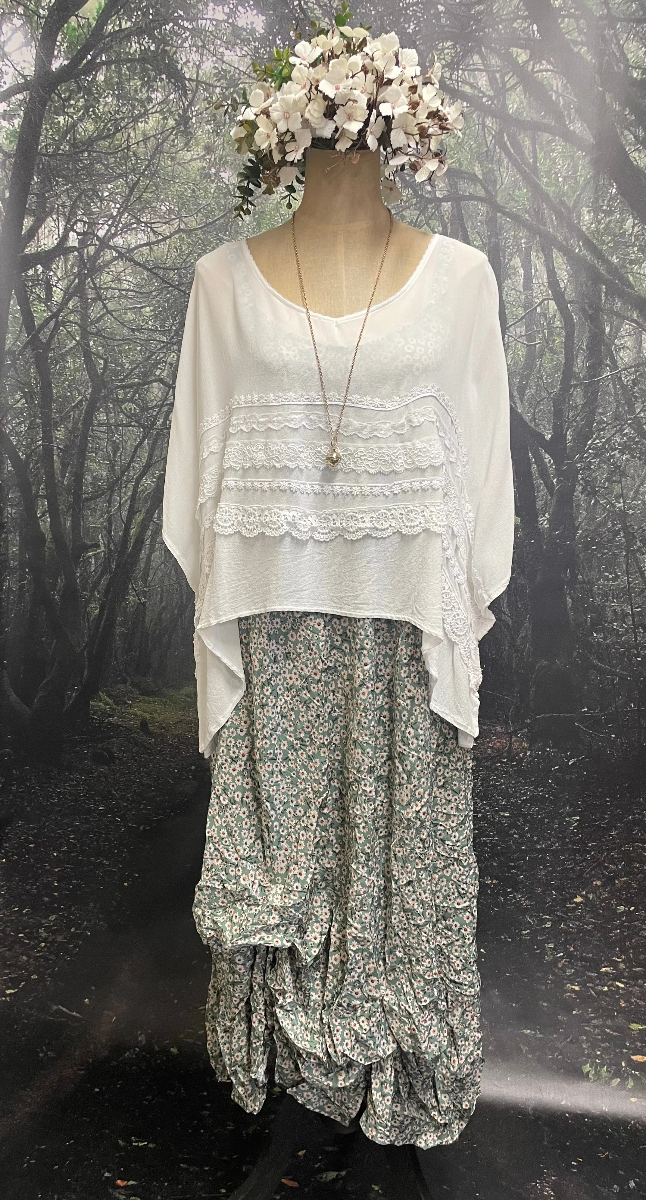 Duck egg Daisy slip dress