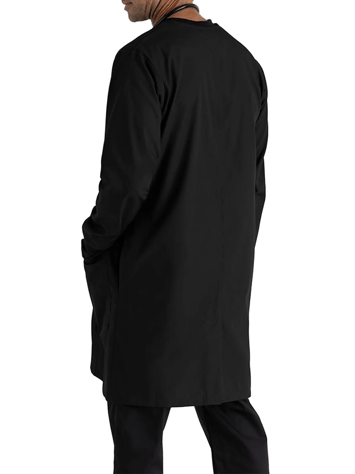 Essentials - Unisex Dental Round Neck 39" Dental white lab coat