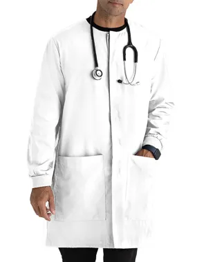 Essentials - Unisex Dental Round Neck 39" Dental white lab coat