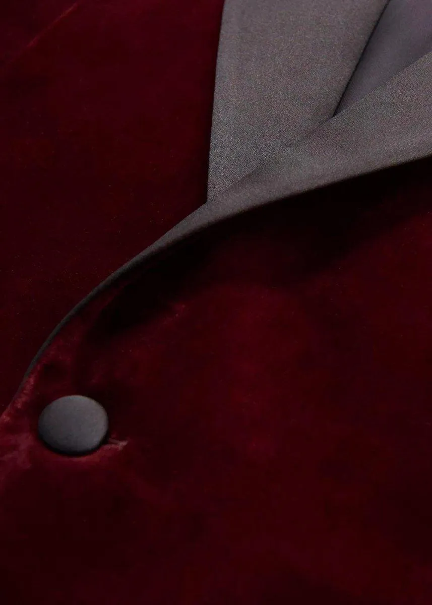Frampton Blazer Tux - Dark Red
