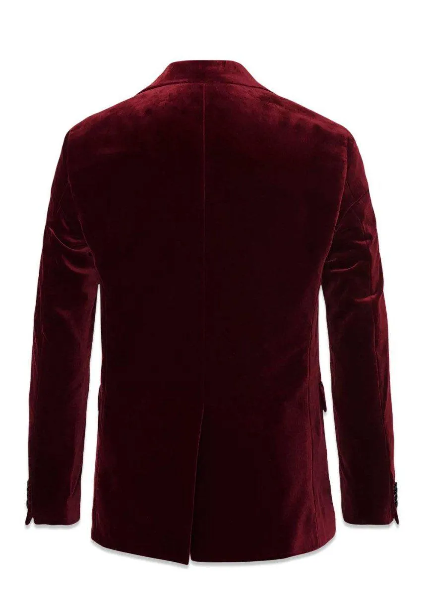 Frampton Blazer Tux - Dark Red