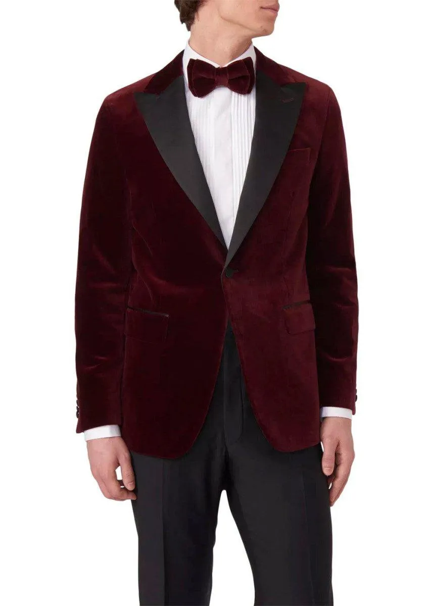 Frampton Blazer Tux - Dark Red