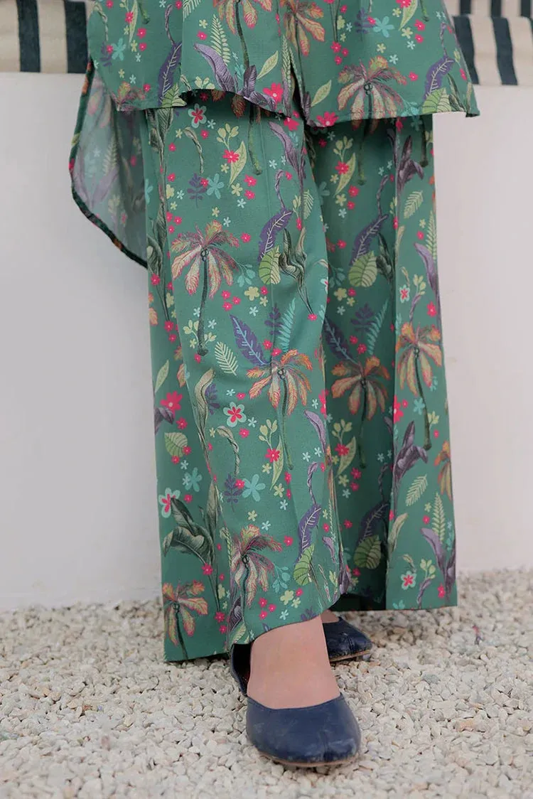 GAC-02929 | Green & Multicolor | Casual 2 Piece Suit | Polyester Lawn Printed