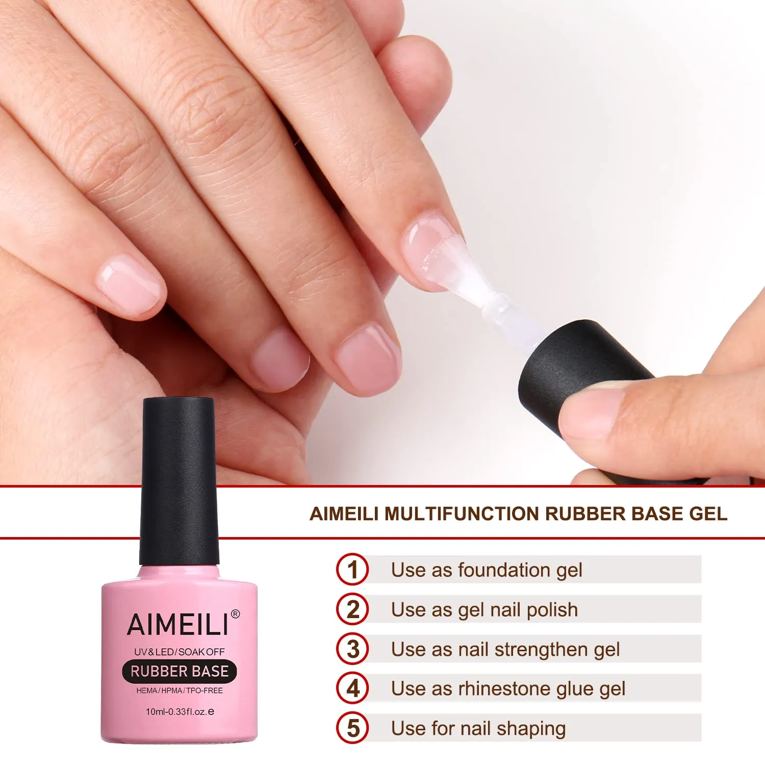 Glitter Rubber Base Gel- Set6