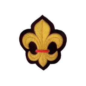 Hand Embroidered Heraldic Blazer Badge Crest With Gold & Silver Bullion Wire - BB010 (YY)