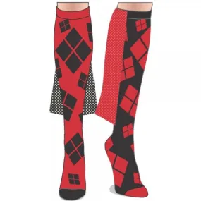 Harley Quinn Juniors Knee High Socks
