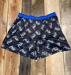 Heybo Outdoors: Antlers Performance Boxers- Black
