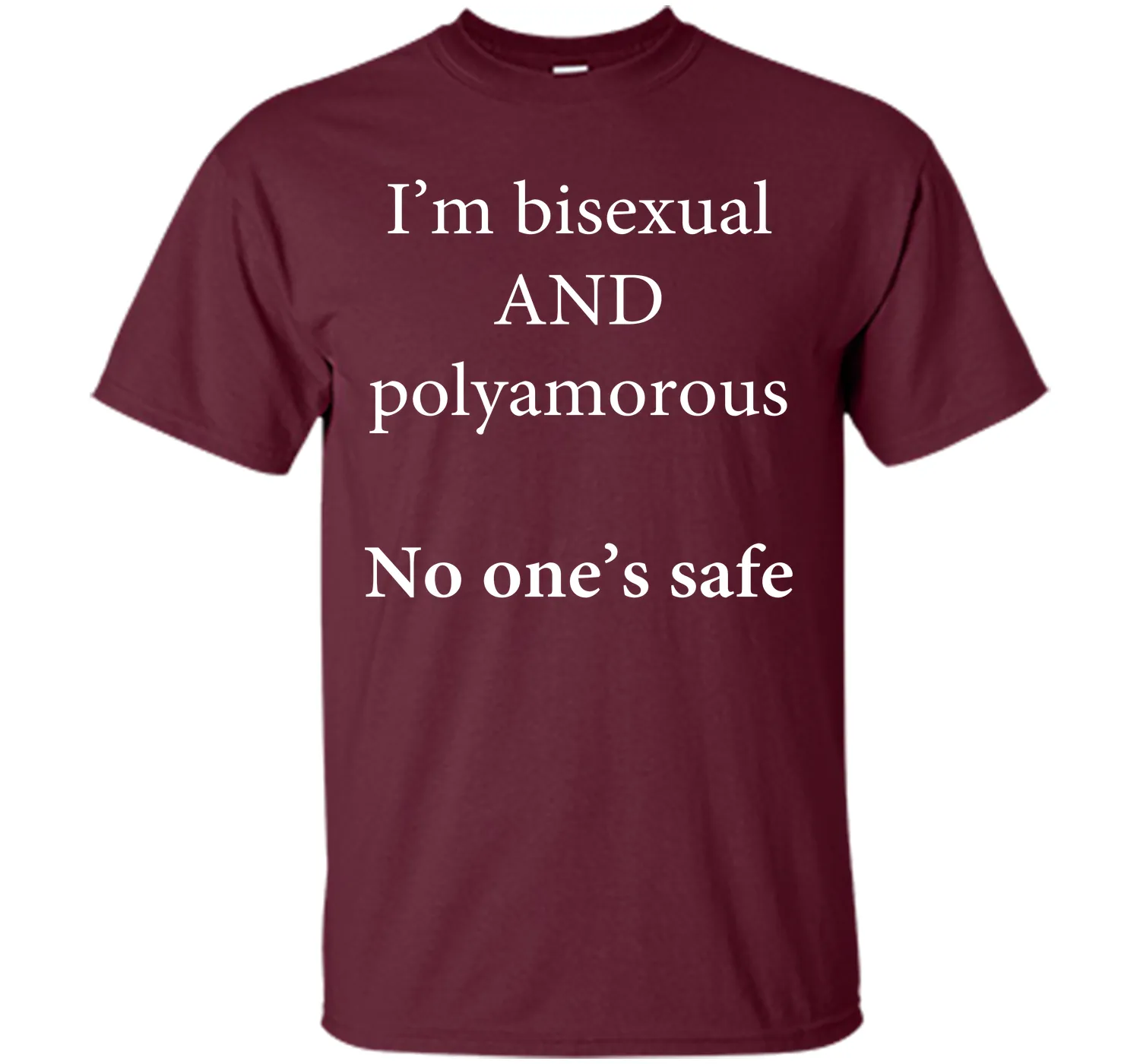 I'm Bisexual and Polyamorous, No One's Safe T-Shirt