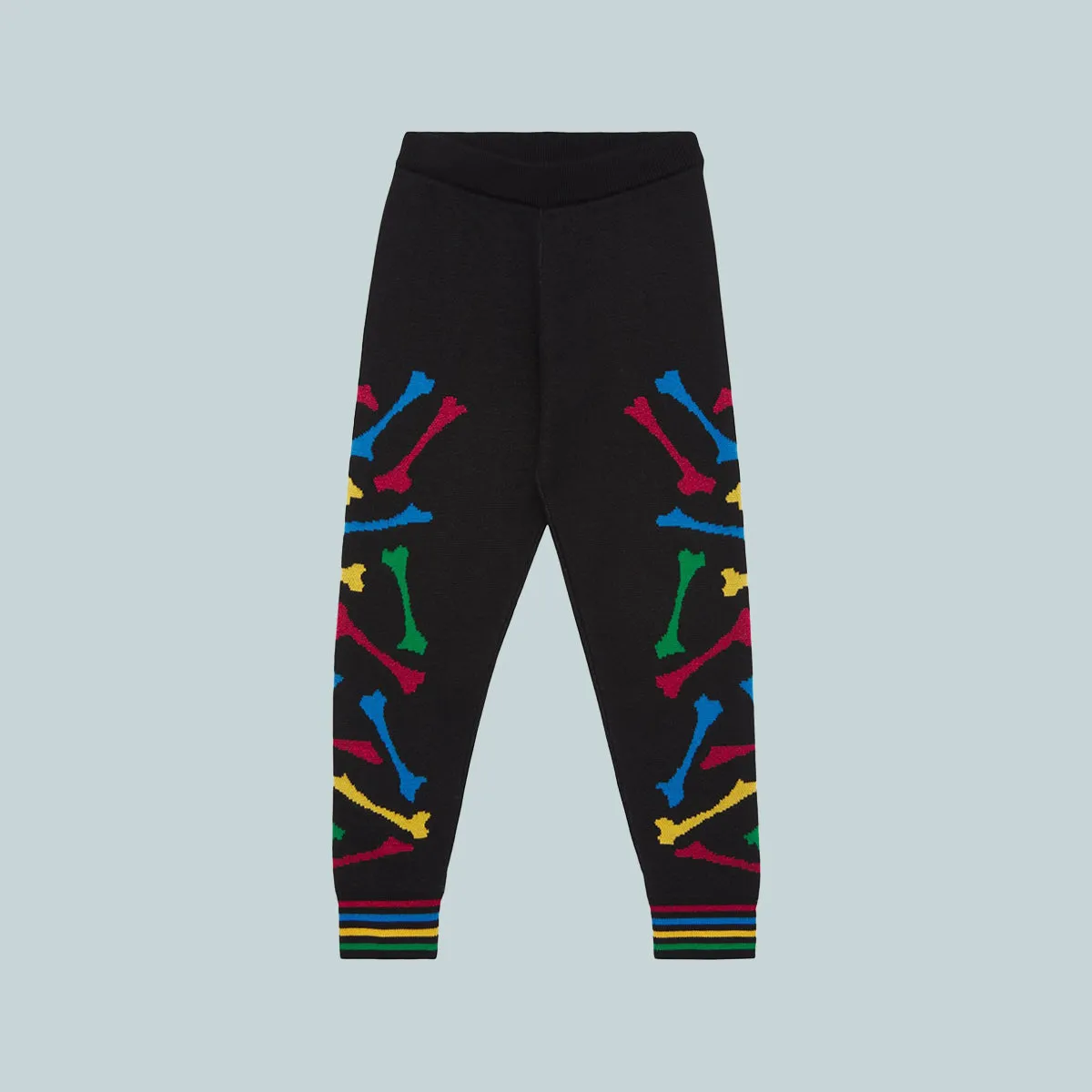 Kids Bones Stacked Sweatpant Black