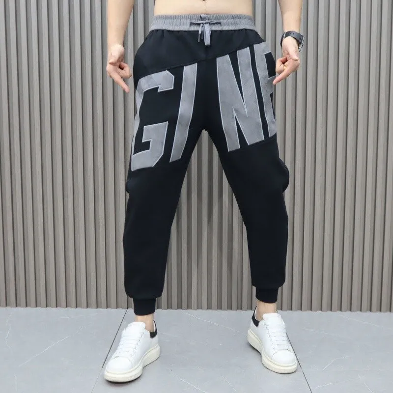 KOR Y2K Letter Printed Designer Sweatpants