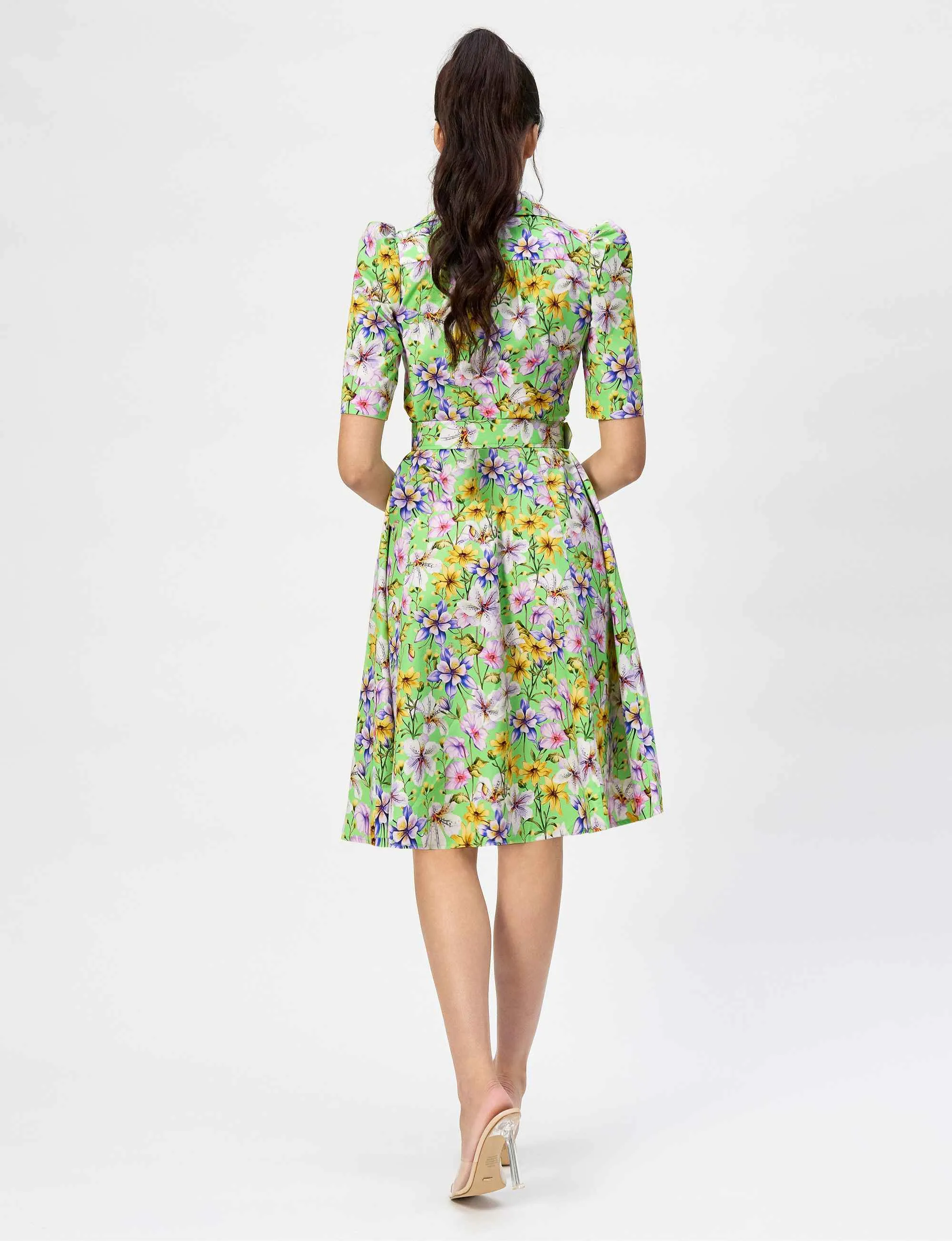 Kylie 'Apple Tigerlily' Limited Edition Cotton Silk Shirtdress