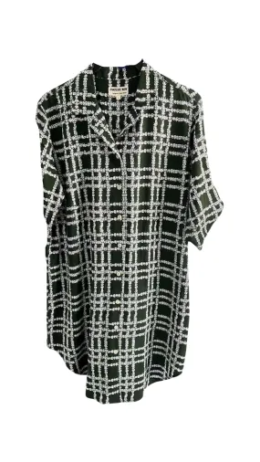 M: Women’s Shirt Dress Pikake Palaka Olive
