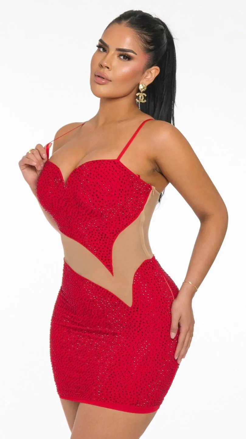 Mina Dress - Red