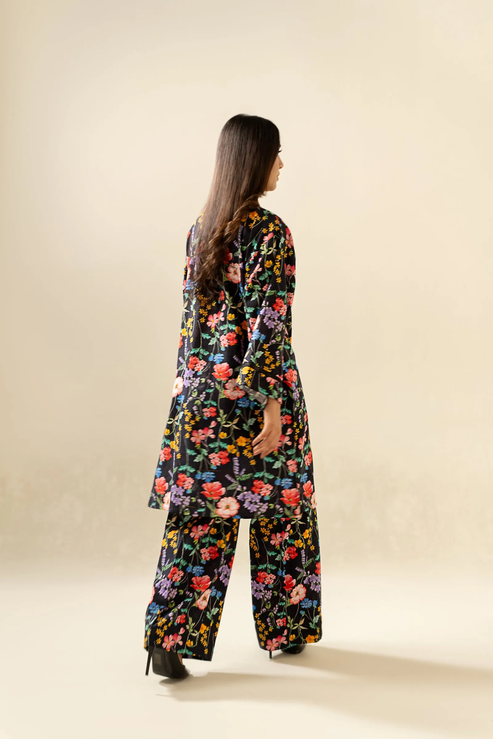 Multi Slub Khaddar Digital print