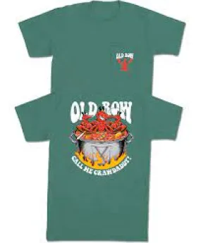 Old Row: The Crawdaddy Pocket Tee - Grass