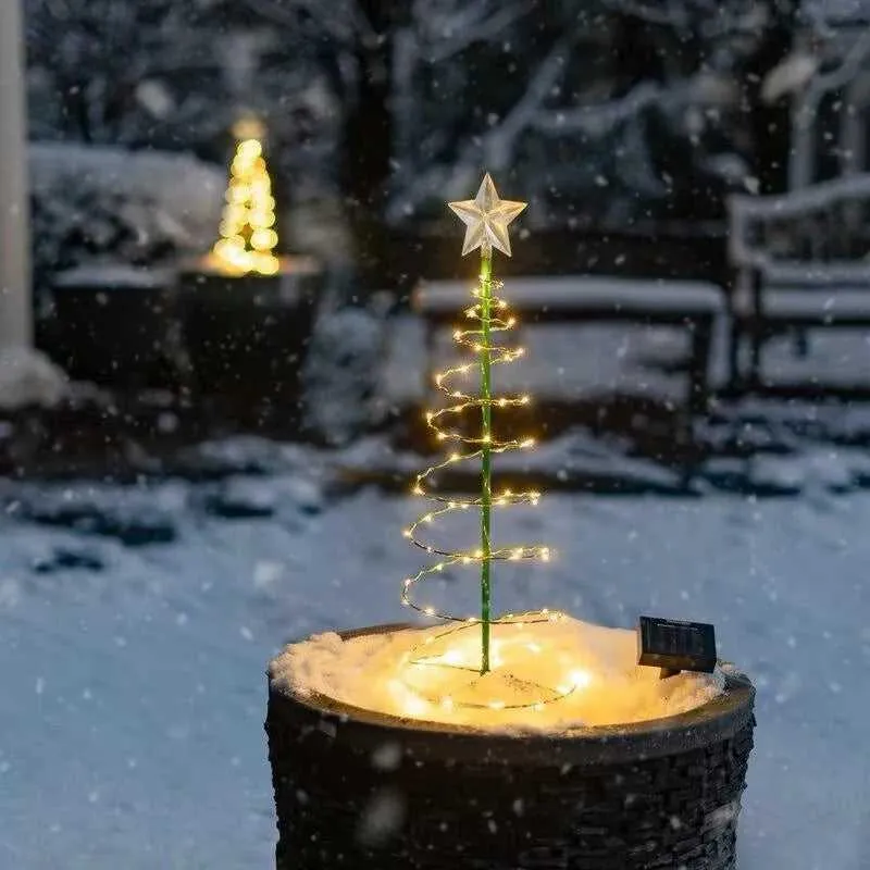 Outdoor Waterproof Solar Led Christmas Tree Decoration