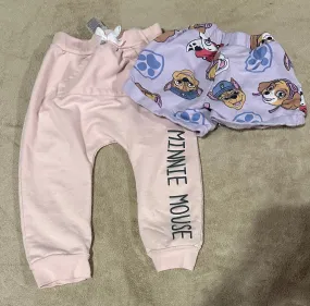 Pink Minnie Mouse Sweatpants, paw patrol - size Kids Clothing:     3 & 3T