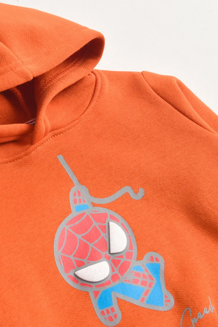Rust Spider Fleece Two-Piece