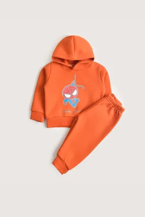 Rust Spider Fleece Two-Piece
