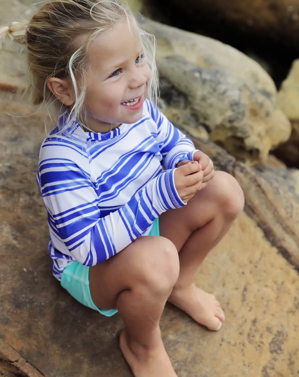 Seastripe Sustainable Sea & Snow Rash Top