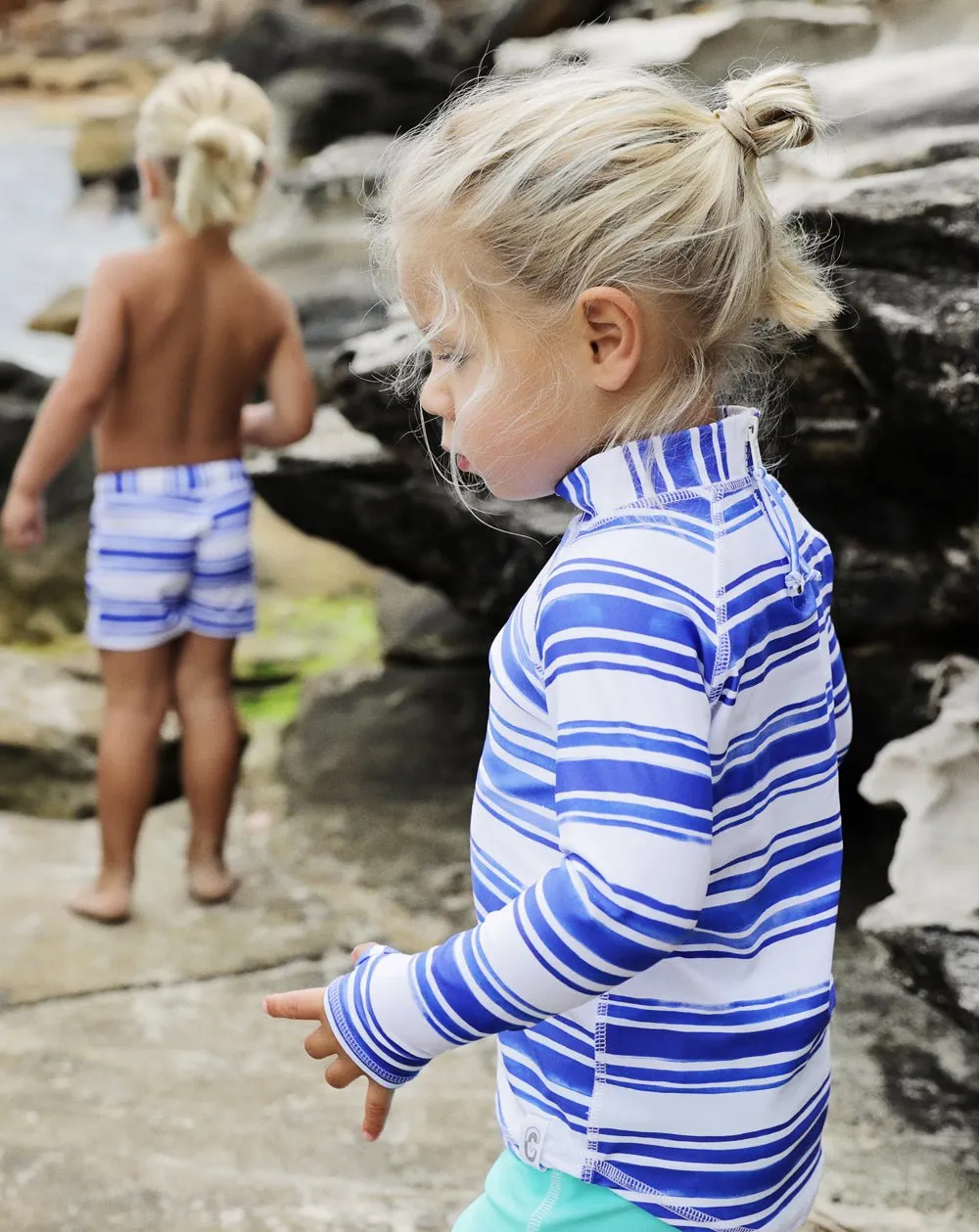Seastripe Sustainable Sea & Snow Rash Top