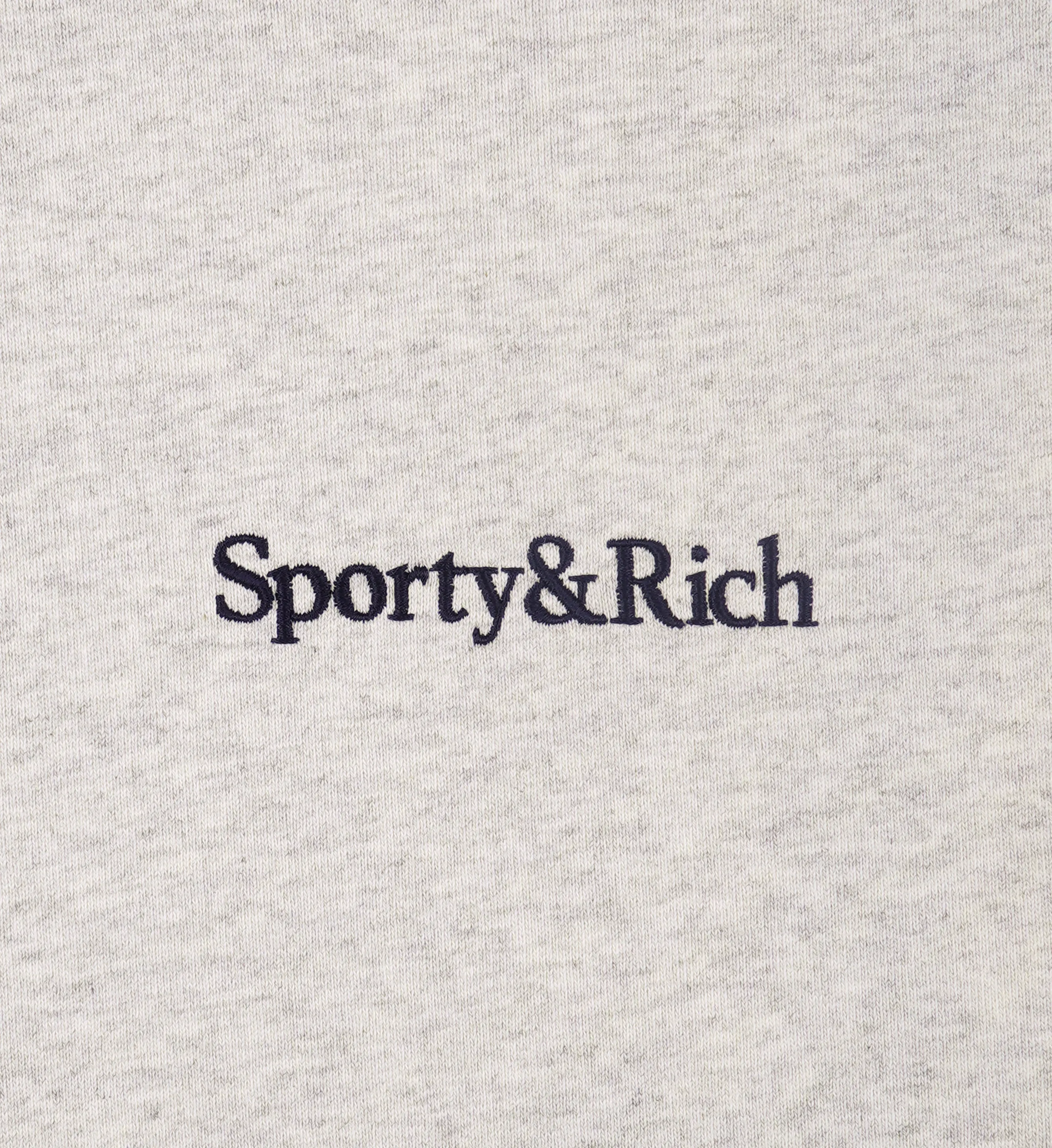Serif Logo Straight Leg Sweatpant - Heather Gray/Navy
