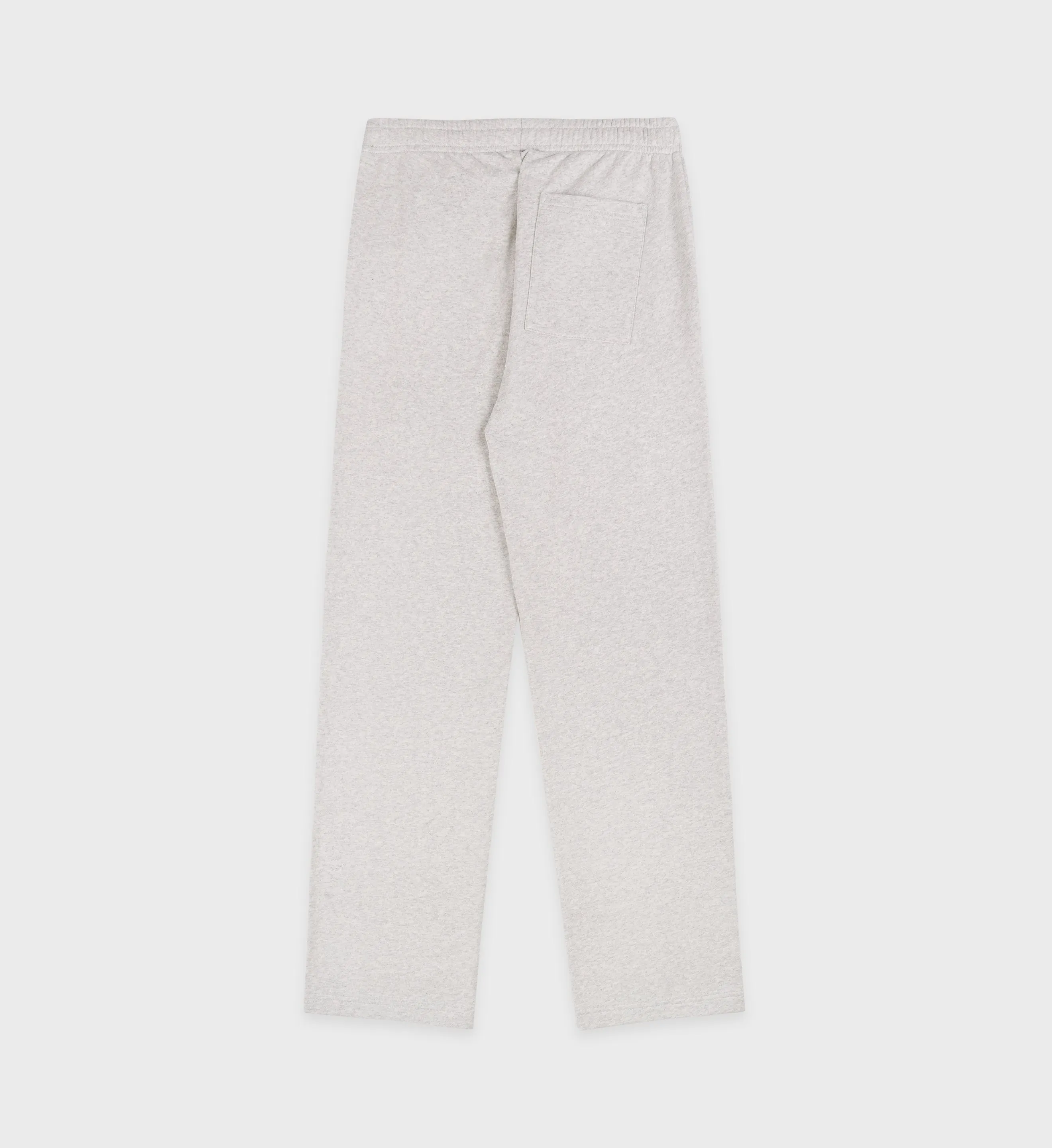 Serif Logo Straight Leg Sweatpant - Heather Gray/Navy