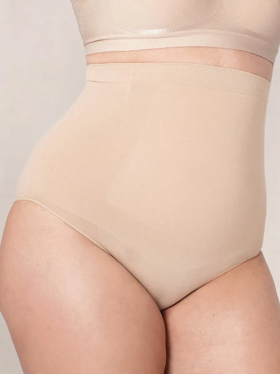 Shapermint Essentials Women's Tummy Control Body Shapewear Panties   Beige Size M/L