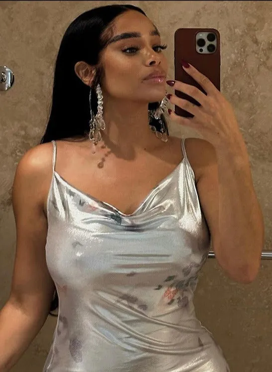 Sharon Spaghetti Strap Backless Bodycon Maxi Dress