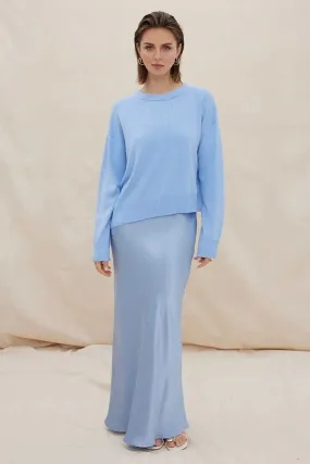 Sovere Rhyme Combo Slip Knit Dress DAWN BLUE