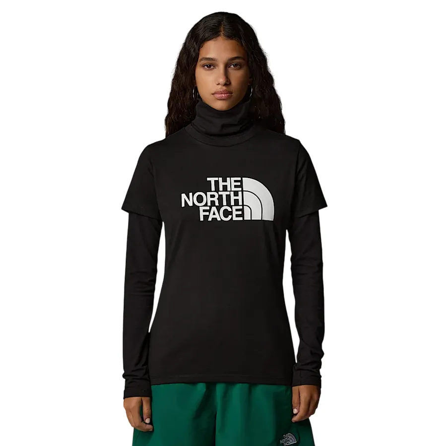 The North Face maglietta manica corta da donna Easy nf0a8a6djk3 nero