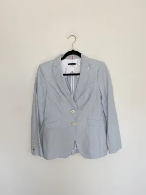 Tommy Hilfiger Linen Blue Blazer size 6