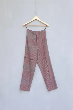 Urvashi Kaur   I   Chiba PANT TOR hand spun cotton

 brick TESSELLATE- 24