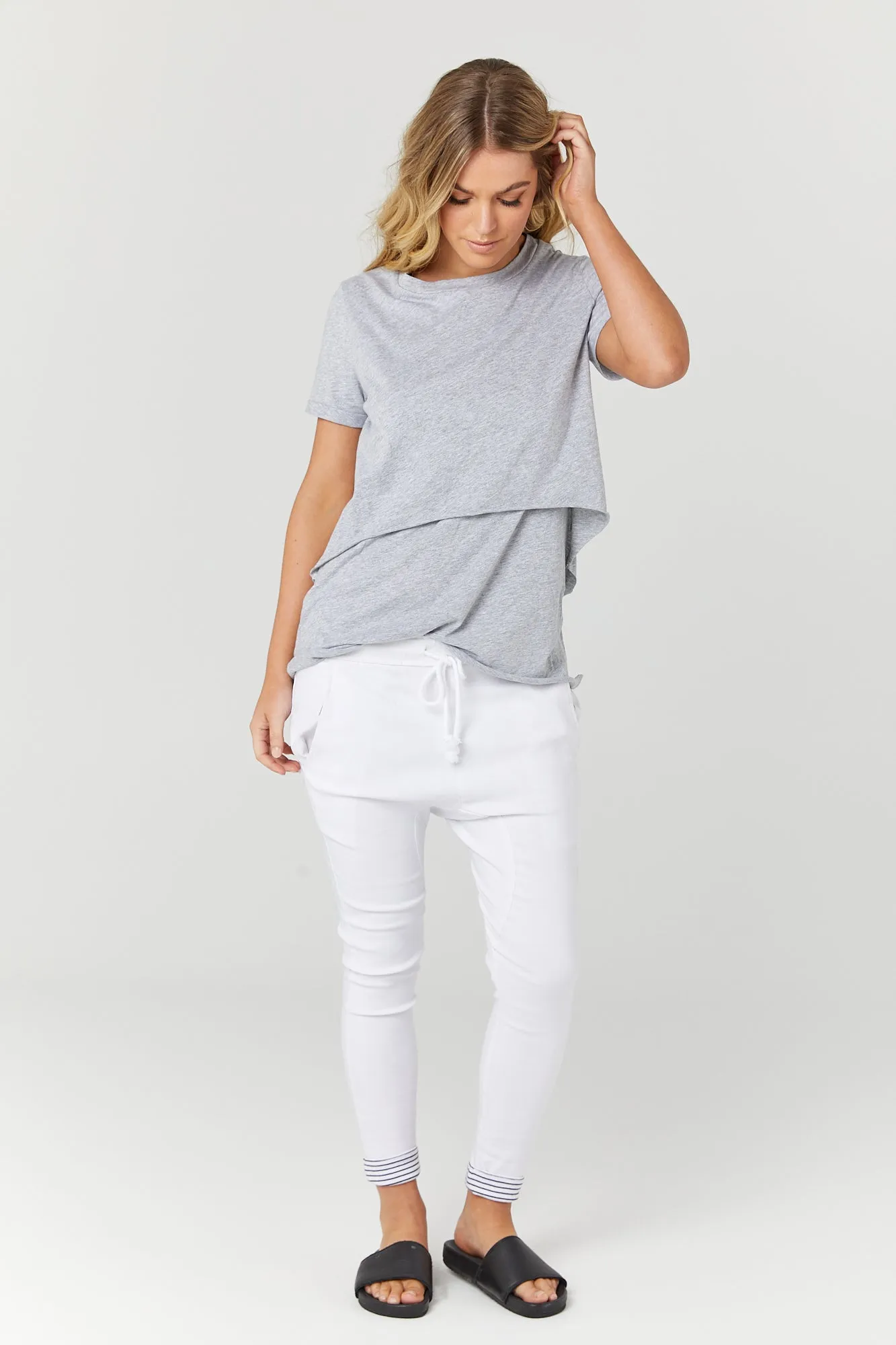 Valance Tee II (Grey Marle) - FINAL SALE