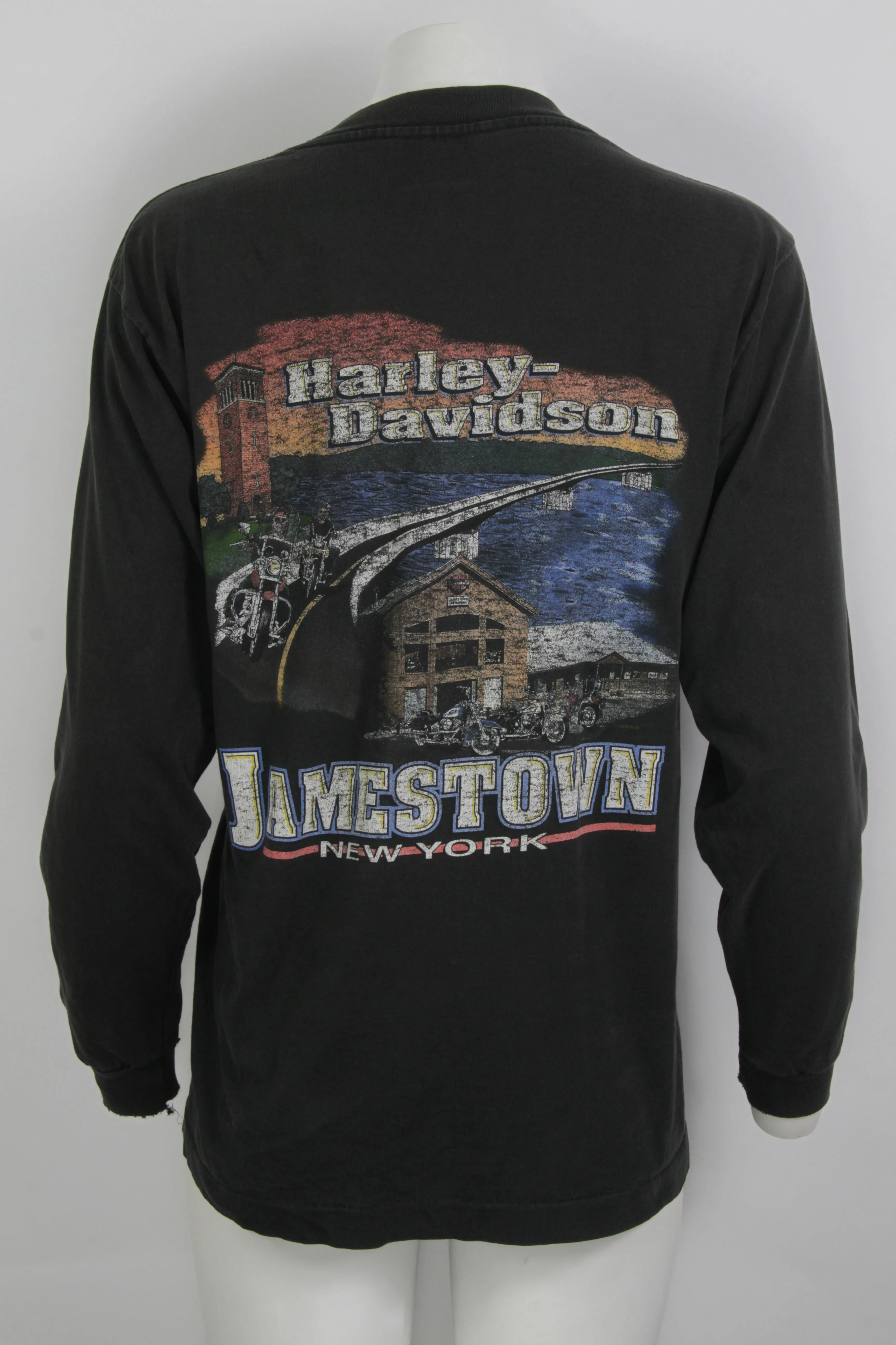 Vintage 1999 Long Sleeved Harley Davidson Single Stitch T-shirt - M